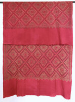 sjaal/omslagdoek wol etnic vintage Kashmir rood