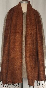 sjaal/omslagdoek mixed wool - amber