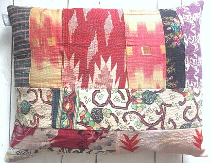  sierkussen 70x50 vintage 3 - patchwork 