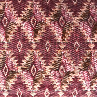 etui set jacquard Nepal-1 rood/roze