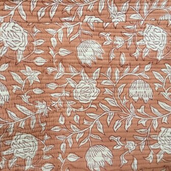  kimono quilted katoen -  5 oud roze/wit