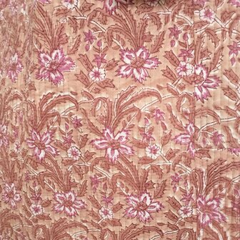  kimono quilted katoen -  8 oud roze/licht bruin