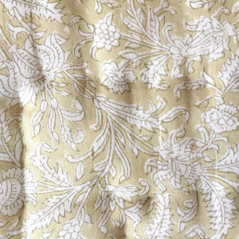 deken quilt eenpersoons reversible blockprint 9- pastel blauw-roze/geel