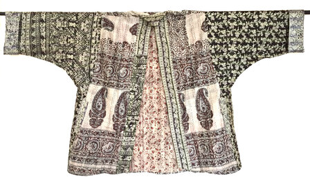 jacket kantha oversized recycled silk 9- ornamental paisley 
