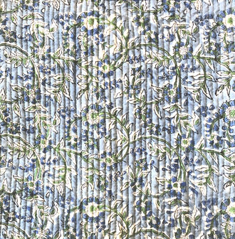  kimono quilted katoen -  11 blauw/groen/wit