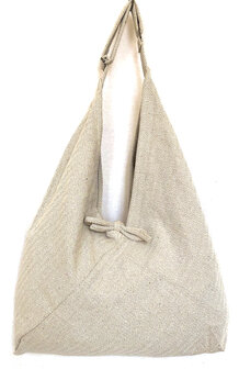  tas / tote bag XL visgraat-  5- licht khaki/grijs