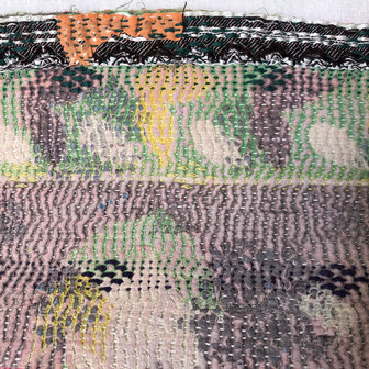 VERKOCHT-  quilt kantha vintage katoen 11- multi colour