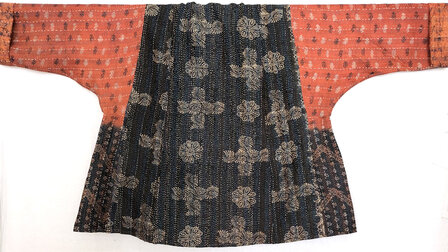 jacket reversible kantha oversized recycled silk 3- black circle-roestrood