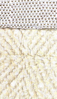 deken quilt kind reversible blockprint 1-oud geel/mini lotus bruin