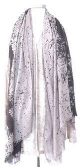 sjaal print merino wol  fijn diamond
