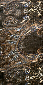 sjaal chiffon viscose met print 7- big paisley