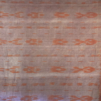 sjaal vintage gerecyclede ikat zijde 5- roest/oud roze