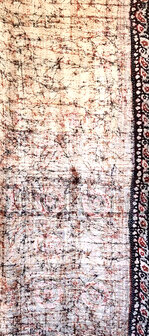 sjaal kantha zijde reversible 3- cirkel