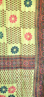 sjaal kantha zijde reversible 6- retro mix
