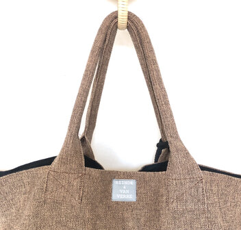 BINNENKORT WEER LEVERBAAR- tas / shopper met etui 4- koraal