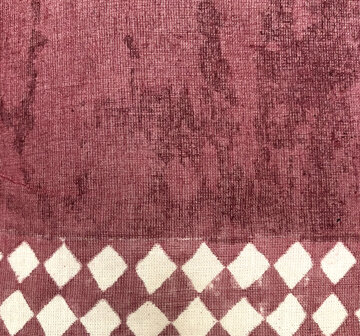  sjaal/pareo/sarong voilekatoen met hand-blockprint ethnic 9- fuchsia roze