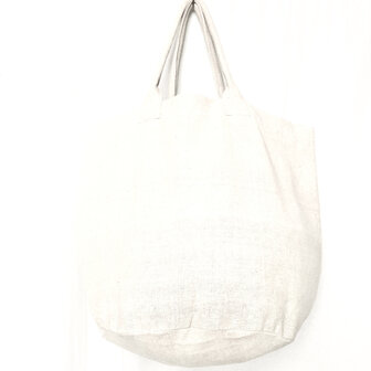 opbergzak/ tas rond XL zware katoen 3 off-white