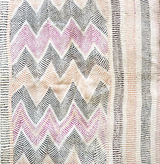  White quilt /pastel kantha vintage- full embroidery 21