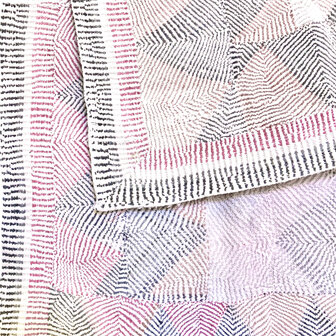  White quilt /pastel kantha vintage- full embroidery 20