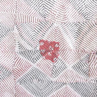  White quilt /pastel kantha vintage- full embroidery 20