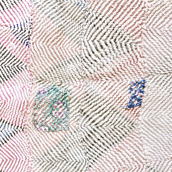  White quilt /pastel kantha vintage- full embroidery 20