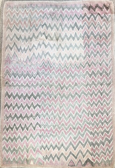  White quilt /pastel kantha vintage- full embroidery 23