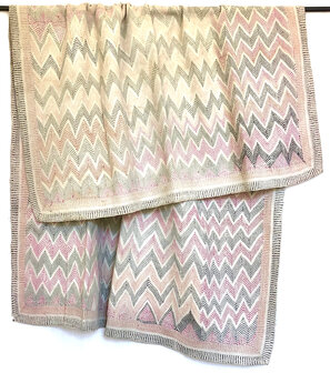 White quilt /pastel kantha vintage- full embroidery 23