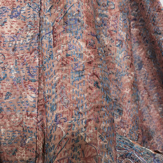  jasje basic kantha gerecyclede zijde 2- roze/blauw
