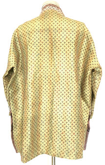  jasje basic kantha gerecyclede zijde 4-goudgeel/oud roze