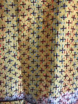  jasje basic kantha gerecyclede zijde 4-goudgeel/oud roze