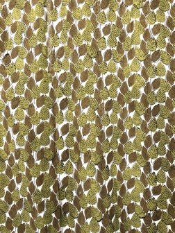kimono katoen handblockprint 7- legergroen/bruin 