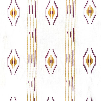  kimono/kamerjas L/XL zeefdruk-print  12- cr&egrave;me/bruin/roestrood