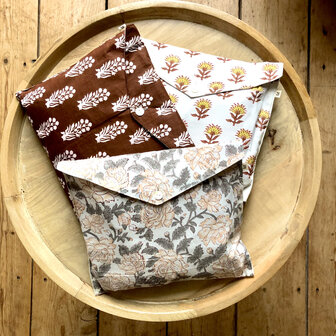  NIEUWE pyjamasets blockprint katoen in etui!  