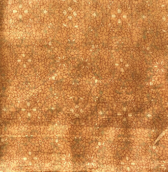 sjaal smal zijde print 6-terracotta