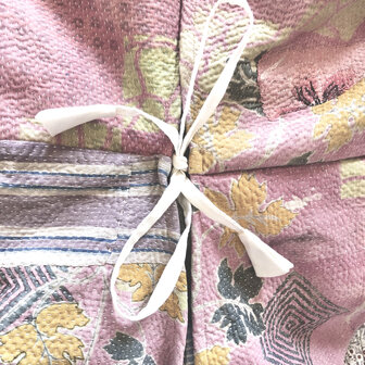 buideltas-shopper XL vintage quilt 6- roze/paars/groen