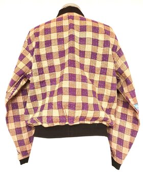 bomberjack vintage kantha 8- paars-maisgeel 