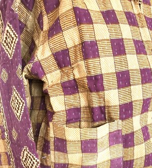 bomberjack vintage kantha 8- paars-maisgeel 