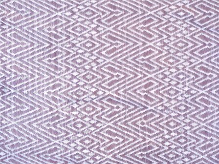 stofdetail sprei eenpersoons grafisch jaquard white/mauve-violet