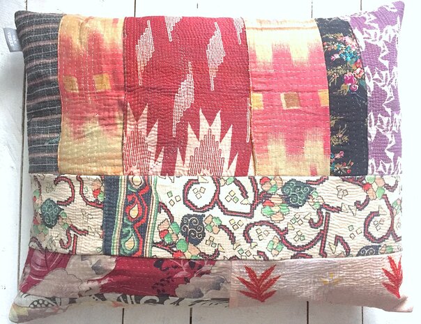  sierkussen 70x50 vintage 3 - patchwork 