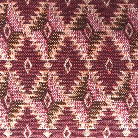 etui set jacquard Nepal-1 rood/roze