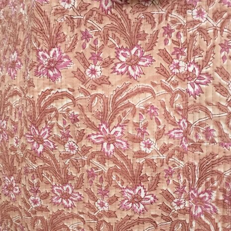  kimono quilted katoen -  8 oud roze/licht bruin