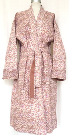  kimono quilted katoen -  8 oud roze/licht bruin