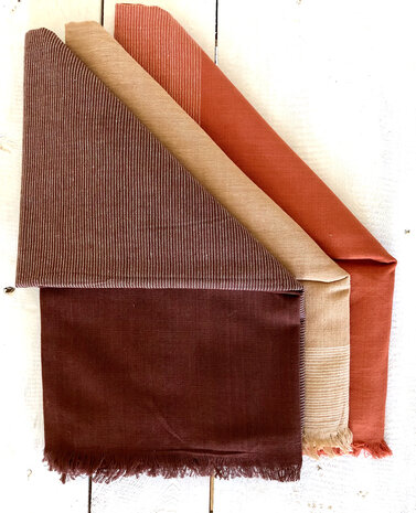 hammam/stranddoek gemêleerd 10- stripy brown