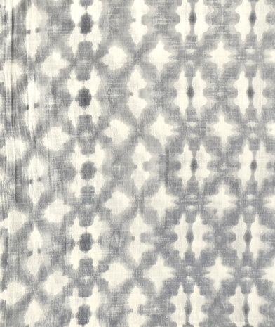 sjaal katoen blockprint 6- indigo tie-dye