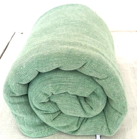 stranddoek/sprei gemêleerd 1- groen