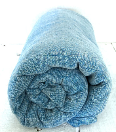 stranddoek/sprei gemêleerd 4- aqua