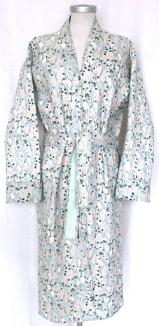  kimono quilted katoen -  6 pastelblauw/roze