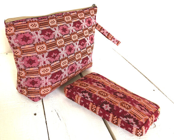 etui set jacquard Nepal- 6- kelim blokje