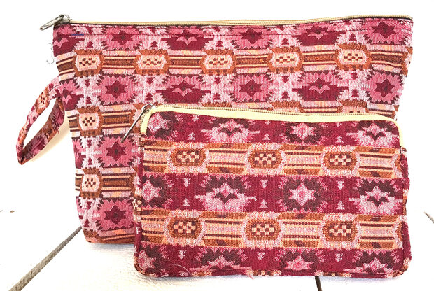 etui set jacquard Nepal- 6- kelim blokje