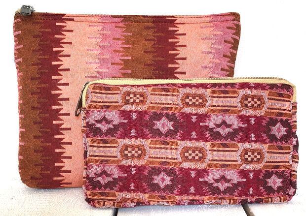 etui set mixed jacquard Nepal- 8- kelim streep/kelim blokje